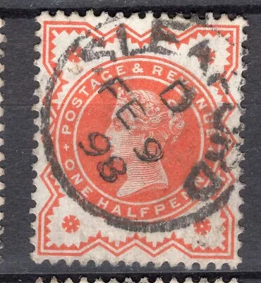 GB QV 1/2d Vermilion With Sleaford 1898 Postmark • £1.50