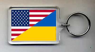 USA Ukraine Keyring NEW • $9.50