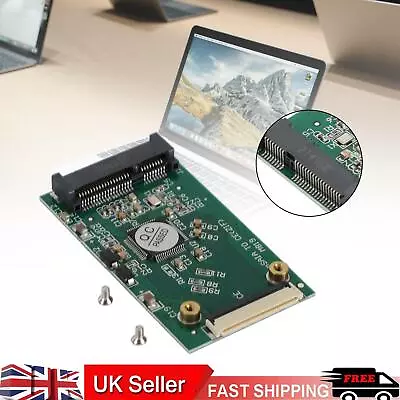 1.8 Inch Mini MSATA PCI-E SSD HDD To 40pin ZIF CE Cable Adapter Card UK • £10.78