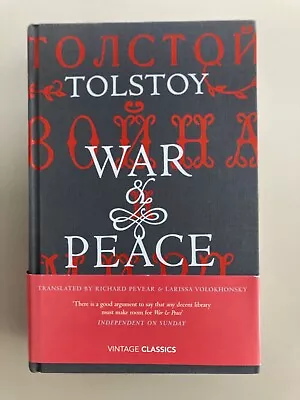 Leo Tolstoy - War And Peace - Pevear & Volokhonsky Translation - Hardback • £15