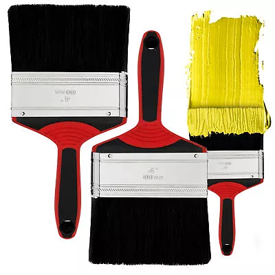 2x 4 Inch Paint Brush 4  Brushes Wall Fence Decorating Painting Professional Set • £4.99