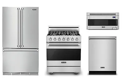 Viking Appliance Value Deal - Refrigerator Range OTR Microwave & Dishwasher • $11796