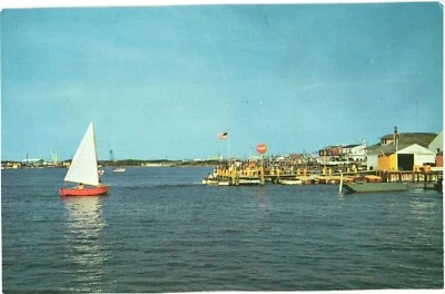 $4.48 • Buy Boating & Fishing In Bonita Causeway, Brigantine, Cape May, New Jersey Postcard