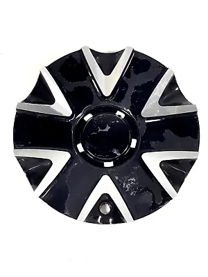 VCT Wheels Gloss Black / Chrome Wheel Rim Center Cap # 213-2490-AL (1 CAP) USED • $39