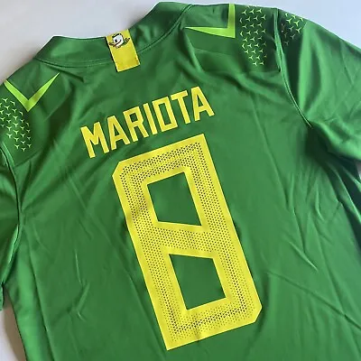 Nike Oregon Ducks #8 Marcus Mariota Football Jersey Mens Small Green Yellow NEW • $67.50