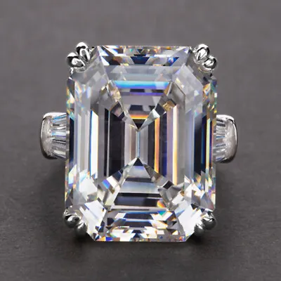$2.17 • Buy Cute Cubic Zircon Girl Gift 925 Silver Filled Ring Wedding Jewelry Sz 6-10