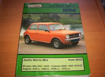 Austin Morris Mini Car Repair Manual. Autodata From 1959. • £3.99