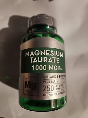 Magnesium Taurate 1000mg 250 Caps Vegeterian/NON-GMO • $30.35