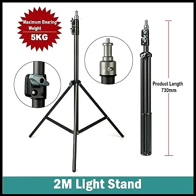 2M Adjustmen Light Stand Tripod For Aputure Amaran 300c 150c 200xS Godox V860III • £19.99