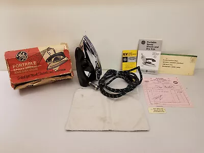 Vintage General Electric Dry/Steam Clothes Iron 13F47 W/original Box & Reciept!! • $17.99