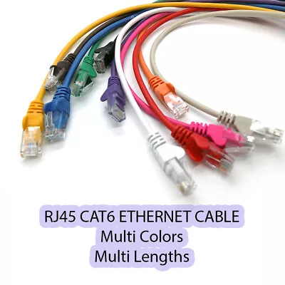 £4.95 • Buy Ethernet Cable CAT6 RJ45 Network LAN INTERNET High Quality Patch Lead Wholesale