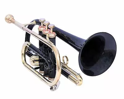 Cornet Black Bb Flat With Free Hard Case & Mouthpiece • $126.40