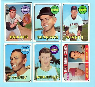 1969 Topps Baseball 6 Card Nm Lot #1 (clete Boyer) • $0.39