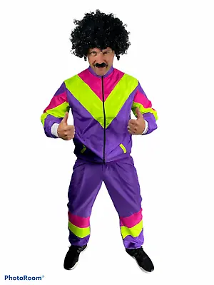 Mens Ladies 80s Shell Suit Fancy Dress Costume Scouser Tracksuit Couples Stag  • £18.97