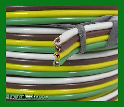 Trailer Light Cable 14-4 Wiring Harness 14 Gauge 4 Wire Bonded Parallel -25 Feet • $45.50