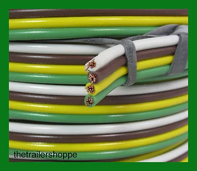 Trailer Light Cable 16-4 Wiring Harness 16 Gauge 4 Wire Bonded Parallel -25 Feet • $31.50