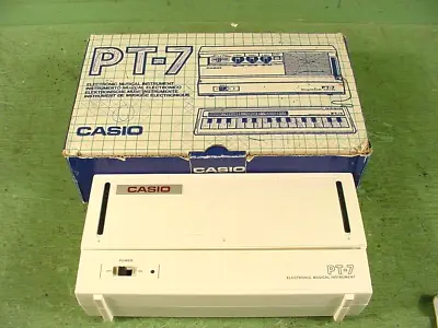 Vintage Casio PT-7 Electronic Musical Instrument Mini Keyboard W/Box Works Great • $249.99