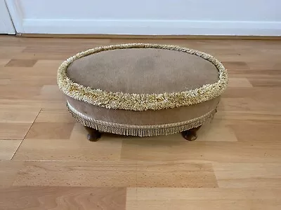 £25 • Buy Vintage Sherborne Beige Oval Footstool Foot Rest Seat With Beautiful Design