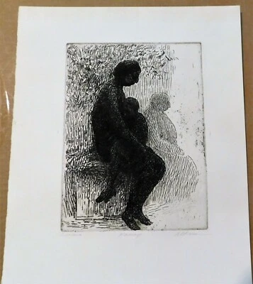 $195 • Buy Vintage Harold Altman Etching/drypoint  Passage  8 X 6