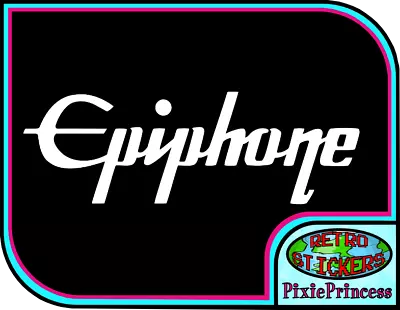 £3.05 • Buy Epiphone Guitar Bass Logo Vinyl Sticker Flight Case Car Truck Wall Window Decal