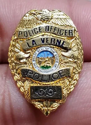 Vintage Obsolete La Verne California Police Officer Pin • $49.99