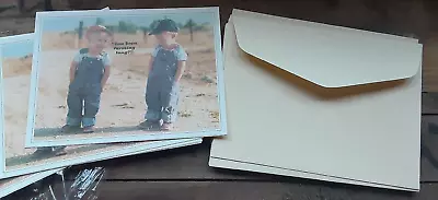 RARE HTF Vintage Notecard  You Been Farming Long?  Writing Stationery Farmer Boy • $15.99