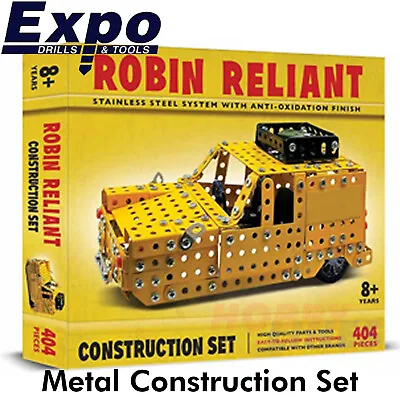 £29.99 • Buy ROBIN RELIANT VAN Stainless Steel Construction Set 404 Pieces Metal Kit CHP0080