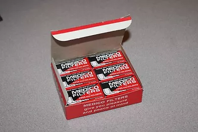 NOS 12 Boxes Medico Pipe Filters 120 Total NEW 2 1/4  Original Store Display Box • $29.95