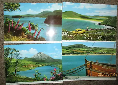 Co Donegal Ireland John Hinde 4 X Postcards Unused C1970 Milford Gweedore Etc • $15.96