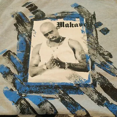 Makaveli Branded Tupac Rap T-shirt Size L Large VINTAGE VTG 90S 2PAC HIP HOP • $35.96