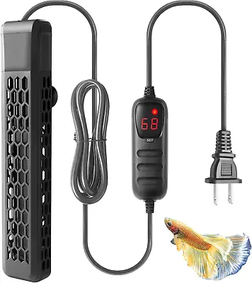 Aquarium PTC Heater With Controller: 200W 300W 400W Digital Heater For Fish Tank • $43.83