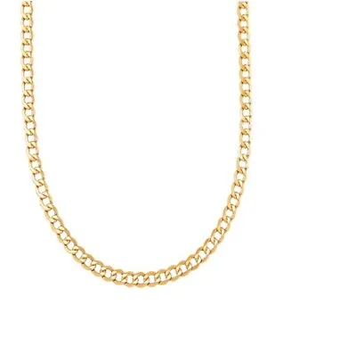 Men's 18K Yellow Gold Filled Tarnish-FREE 3mm*24  Cuban Curb Chain Necklace R70G • $18.98