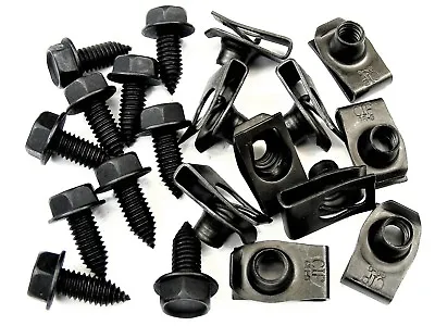 Ford Body Bolts & U-nuts- 5/16-18 X 13/16  Long- 1/2  Hex- 20pcs (10ea)- #392X • $14.95