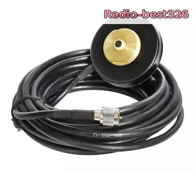 NMO Mount Magnetic Base 5M Cable Mini UHF Plug For Mobile Car Radio • $16.90