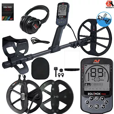 Minelab EQUINOX 700 Multi-IQ Metal Detector W/ 11  Coil And 6 Inch Coil • $937