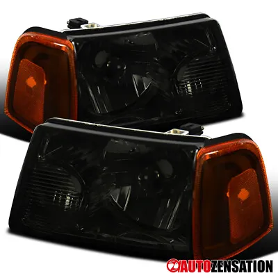 Smoke Fit 2001-2011 Ford Ranger Headlights+Corner Parking Signal Lamps 01-11 • $62.99