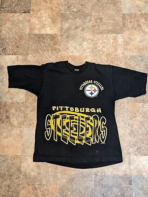 Vintage 1996 Pittsburgh Steelers Huge Print Tshirt Large • $10