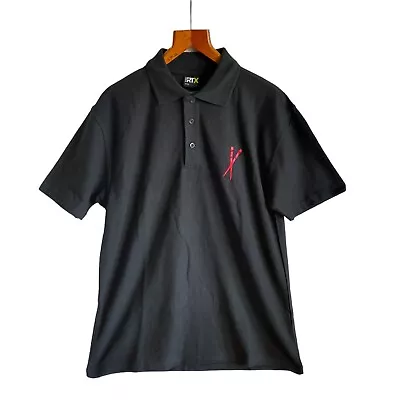 Pro RTX Mens Polo Shirt Size Large Short Sleeved Casual Collar Chopsticks RX101 • $4.45