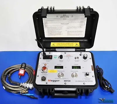 Megger MIT30 30kV Insulation Tester MIT30 0 - 330µA 30000VDC NIST Calibrated • $5790