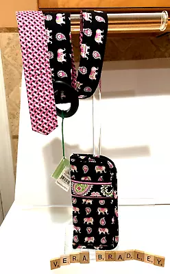 Vera Bradley Eye Glass Case And NEW Reversible Belt Pink Elephant  2007 • $27.73