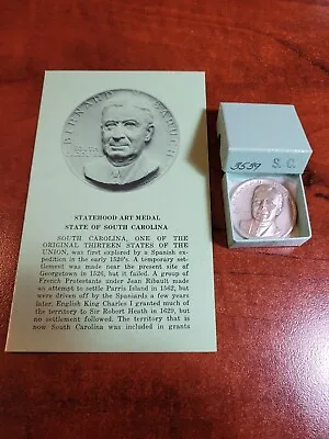 Medallic Art Company South Carolina Silver Medal Bernard Baruch • $32