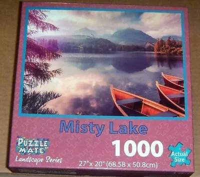 Puzzle Mate - MISTY LAKE - 1000 Pc Jigsaw Puzzle SEALED! • $12.99