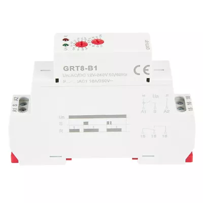 GRT8‑B1 Mini Power Off Delay Time Relay DIN Rail Type AC/DC 12V~240V • $19.99