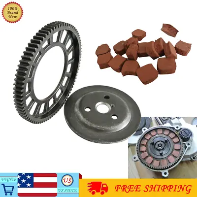 Clutch Big Bevel Gear +Friction Pads For 80cc Bicycle Motorized Gas Engine Parts • $13.99