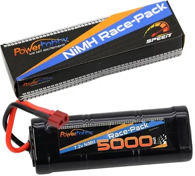 Powerhobby 7.2V 6-Cell 5000mah Nimh Flat Battery Pack W Deans Plug • $31.99