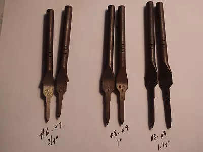 Vintage Wood Screw Countersink & Counterbore Drill Bits  For #6 And #8 Lot Of 6 • $10