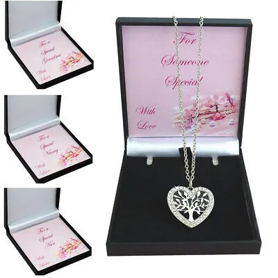 Tree Of Life Necklace Gift For Nanny Nan Grandma Mum Or Mummy Any Engraving • £18.99