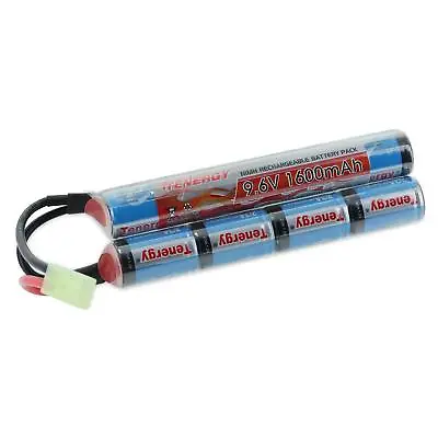 Tenergy 9.6V 1600mAh Airsoft Battery NiMH Butterfly Battery Pack W/ Mini Tamiya • $22.99