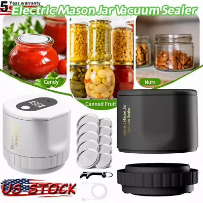 Mason Jar Vacuum Sealer Kit Smart Can Sealing For Wide Mouth Regular Mouth Jars • $20.99