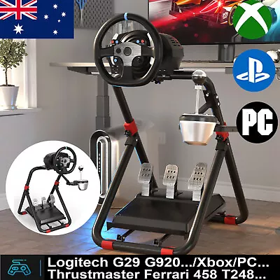 Racing Steering Wheel Stand Height Adjustable For Logitech G25 G27 G29 G920 • $108.59